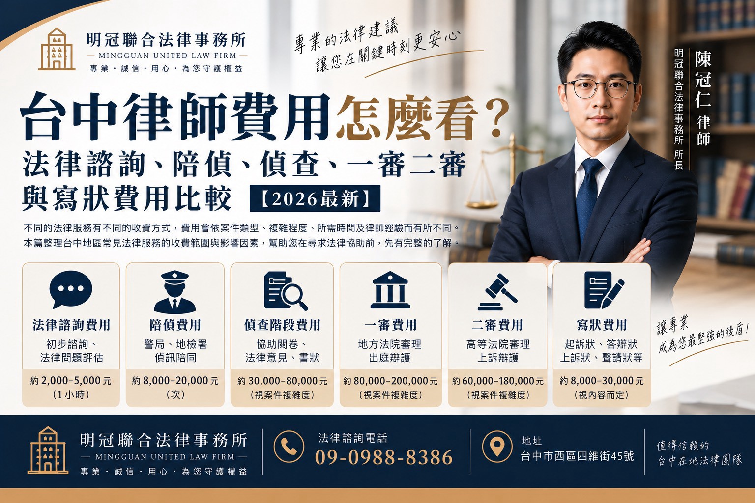 律師費通常不是「一件官司一個固定價格」， 而是要先看你需要的是哪一種法律服務、哪一個程序階段，以及案件本身有多複雜。