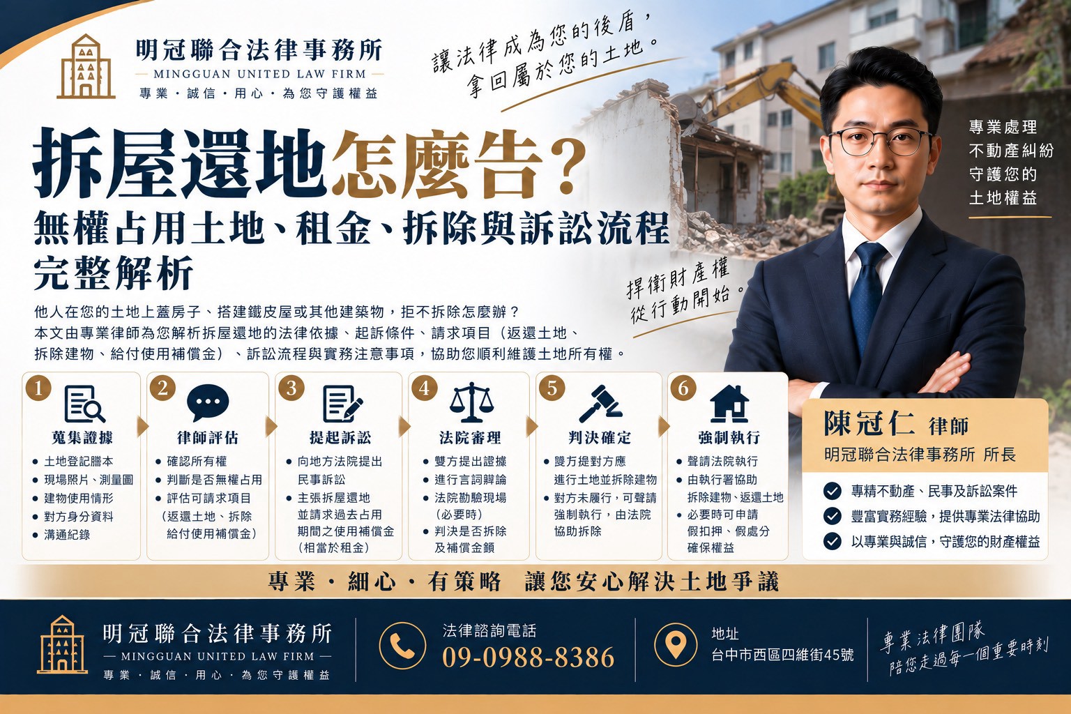拆屋還地真正的關鍵,不只是「土地是不是你的」,而是「對方到底有沒有合法使用土地的權利」。